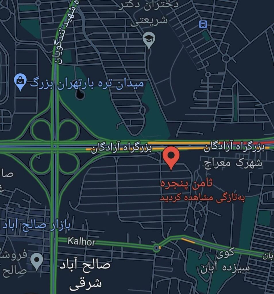 نقشه ثامن پنجره